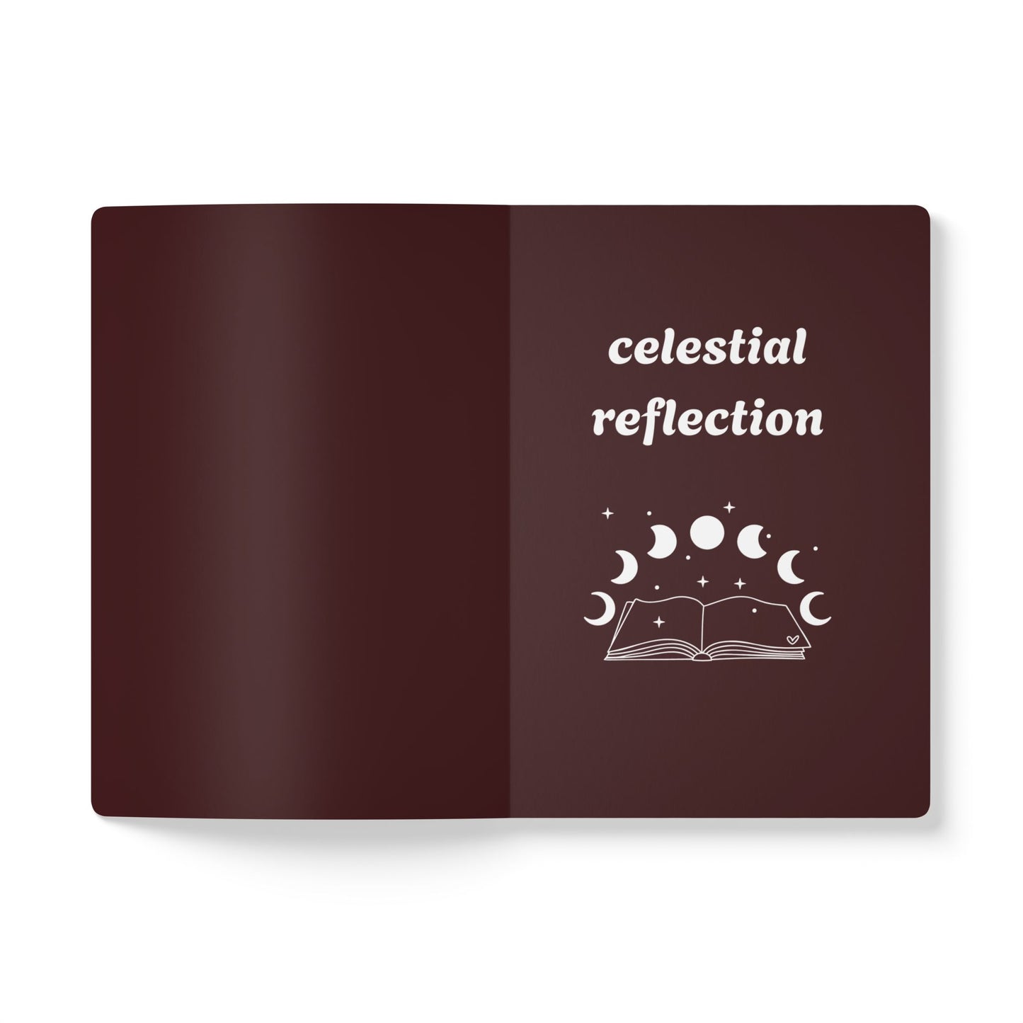 Witchy Woman Journal in Burgundy - Celestial Witch and Black Cat Notebook