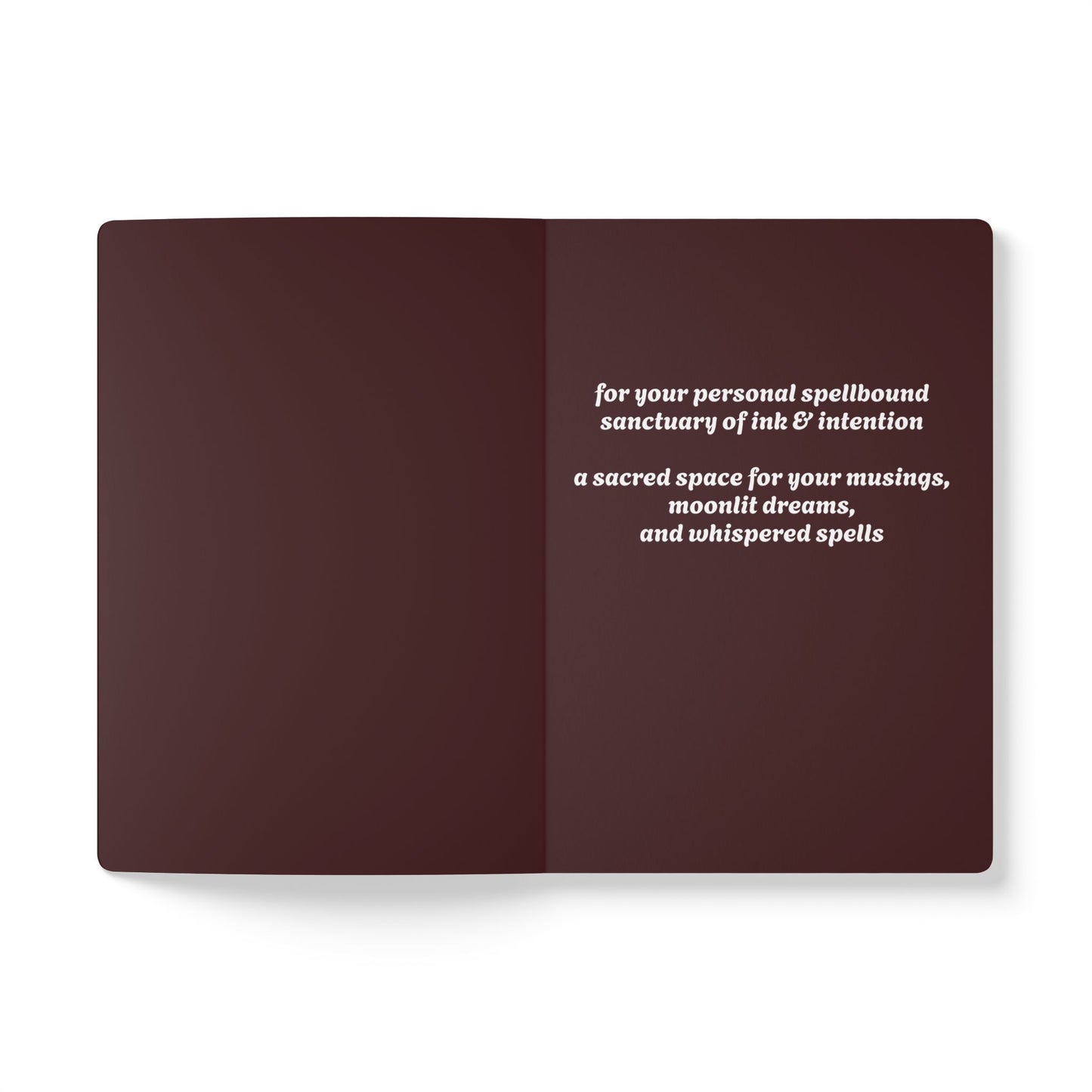 Witchy Woman Journal in Burgundy - Celestial Witch and Black Cat Notebook